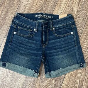 American Eagle Outfitters Dark Blue Jean Shorts